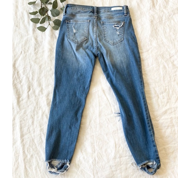 CELLO light wash mid rise distressed denim jeans - Picture 4 of 15